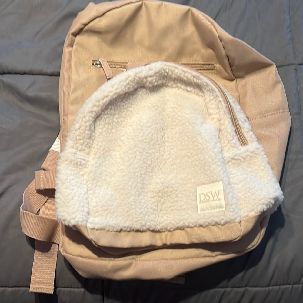 2 backpack set Tan and White Sherpa Backpack